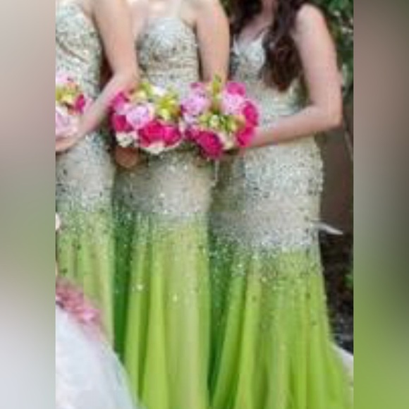 TERANI COUTURE HEAVY BEADED PROM/FORMAL DRESS - Picture 1 of 10